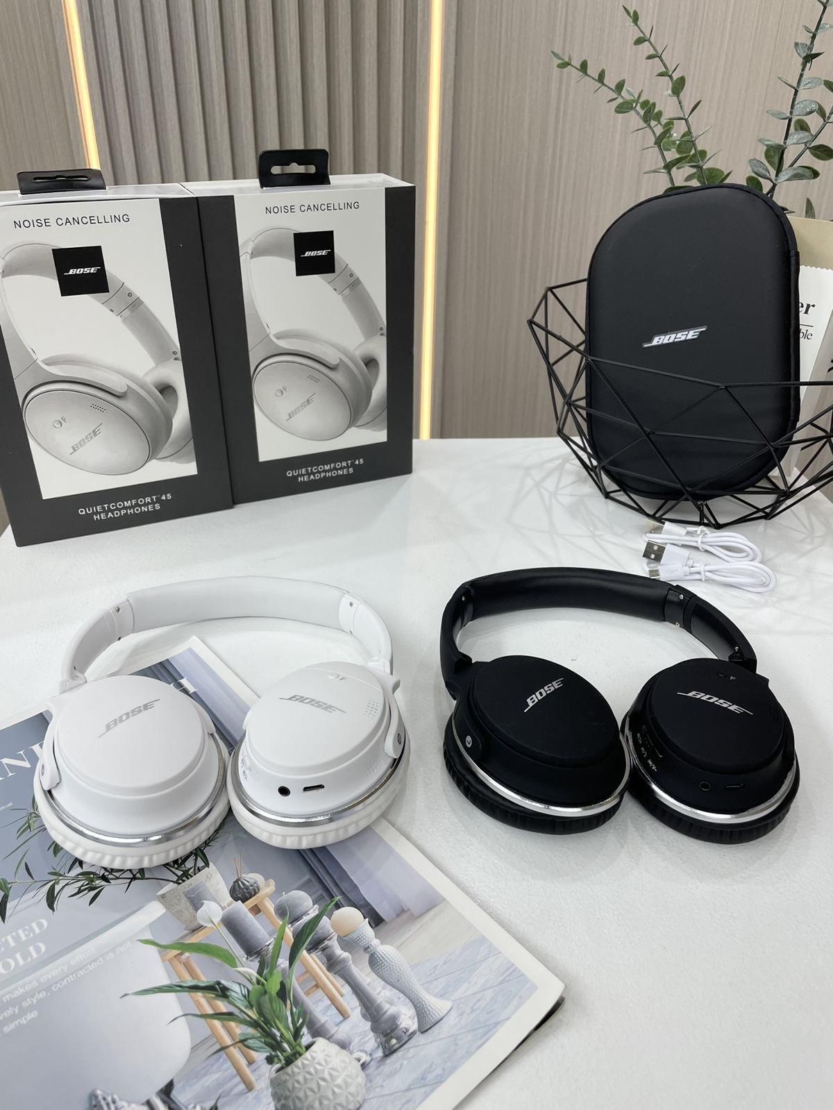 bose Quietcomfort45博士家新款的头戴式无线蓝牙耳机  第4张