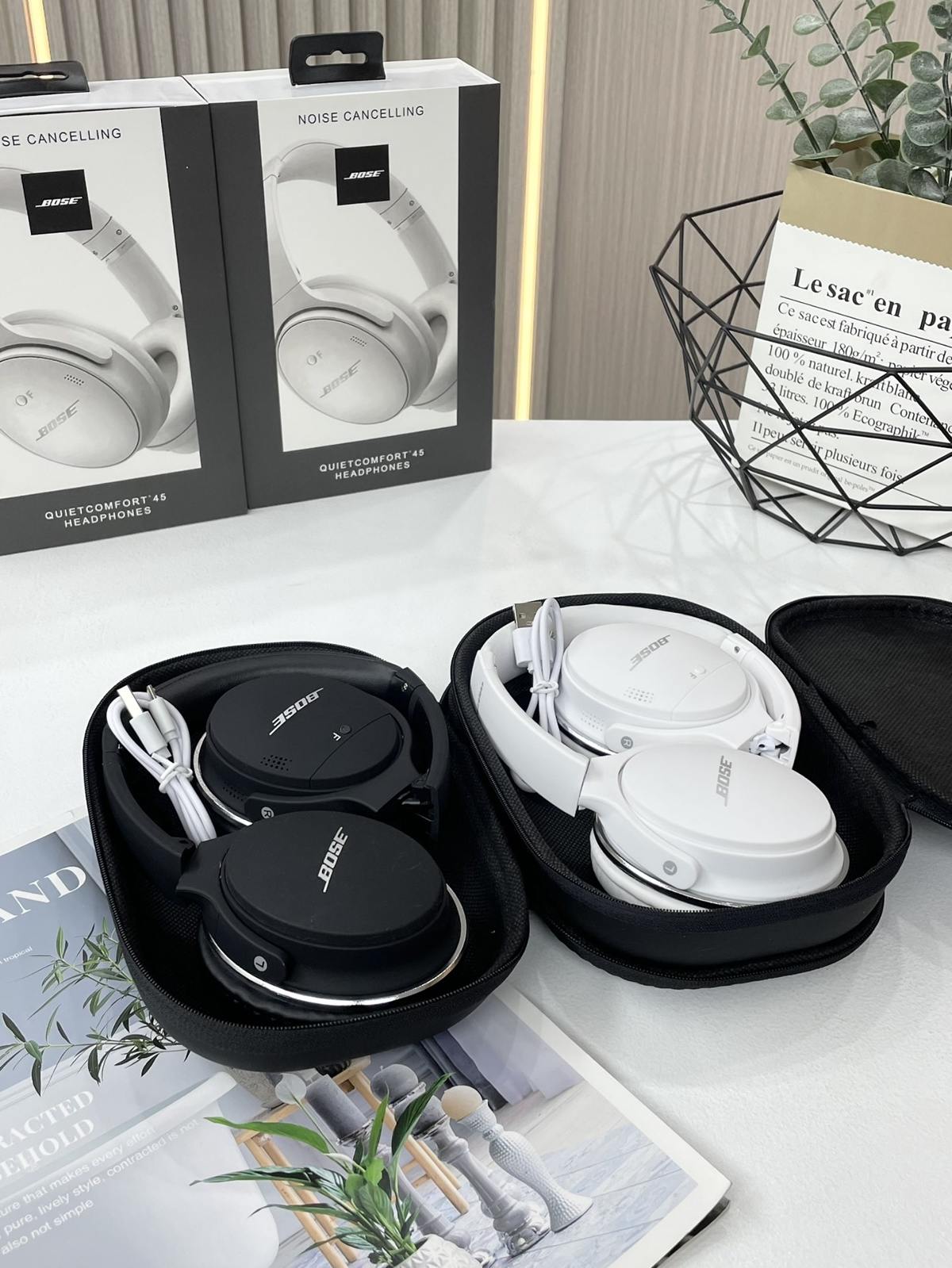 bose Quietcomfort45博士家新款的头戴式无线蓝牙耳机  第2张